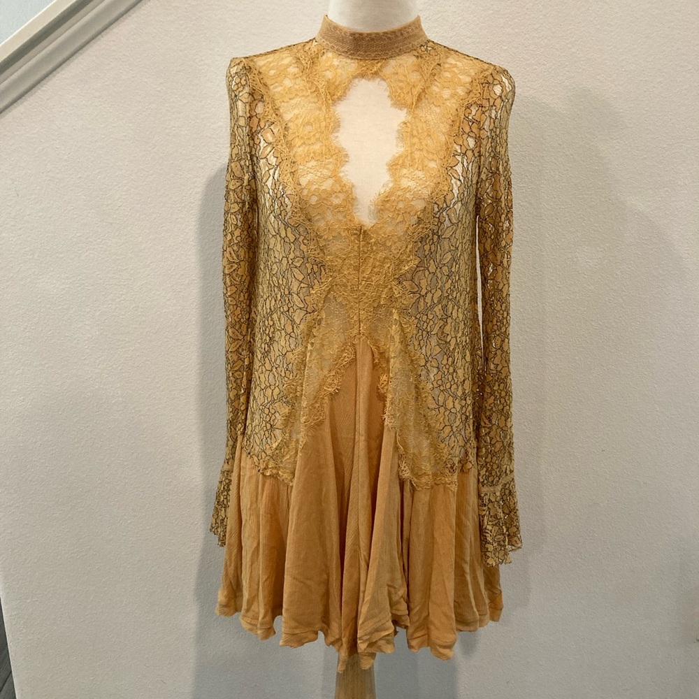 Free People Lacey Long Sleeve Dress